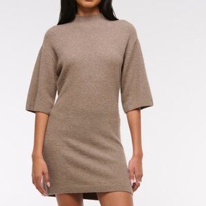 Abercrombie & Fitch Short Sleeve Bouclé Sweater Dress S